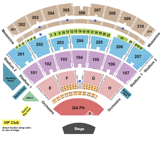 Jones Beach Theater Grey Day Seating Chart